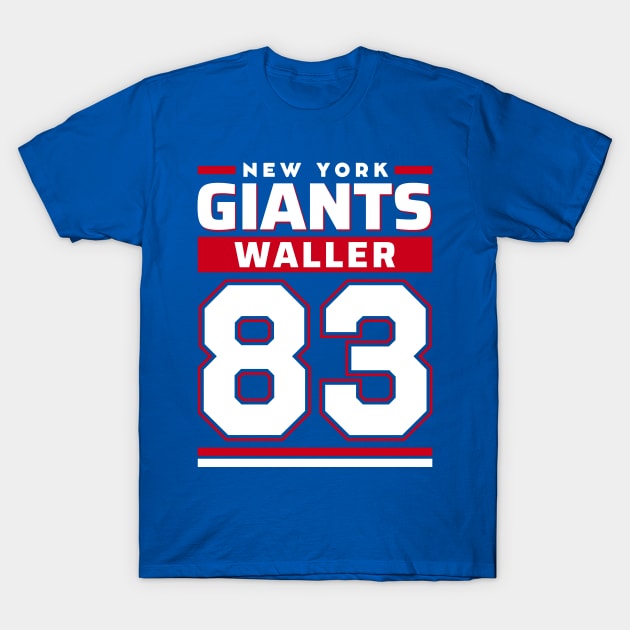 New York Giantsss Waller 83 Edition Varsity 2 T-Shirt by ENTIN 